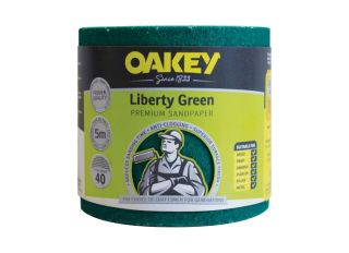 Oakey 115mmx5m Liberty Green Sanding Roll P40