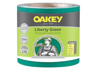 Oakey 115mmx10m Liberty Green Sanding Roll P120