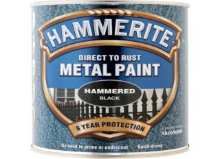 Hammerite Hammered Finish Metal Paint Black 750ml