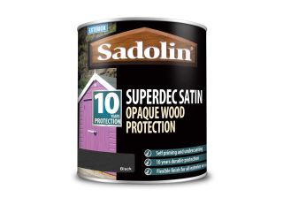 Sadolin Superdec Wood Protection Satin 1L Black