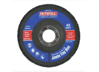 Jumbo Abrasive Flap Disc 115 mm 40 Grit