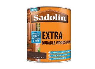 Sadolin Extra Woodstain 1L Jacobean Walnut