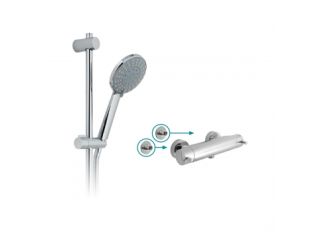Vado Celsius Exposed Thermostatic Shower Mixer with 4 Function Kit