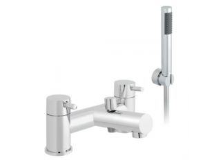 Vado Zoo 2 Tap Hole Bath Shower Mixer Filler Deck complete with Shower Kit