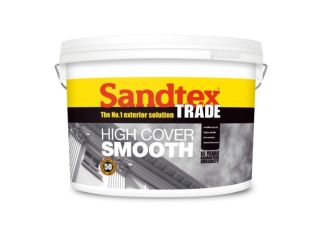Sandtex Trade High Cover Smooth Black Paint 5L