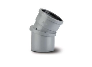 SAB30G Polypipe Ring Seal Soil & Vent 0-30deg Adjustable Bend Spigot 110mm Grey