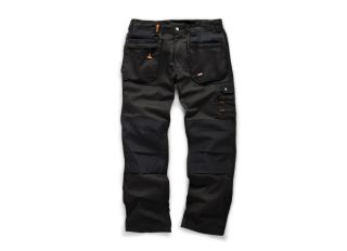Scruffs Black Worker Plus Trousers 32W/31L