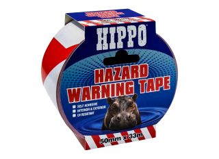 Hippo Hazard Tape Red/White 50mm x 33m