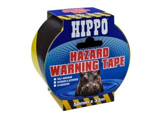 Hippo Hazard Tape Yellow/Black 50mm x 33m