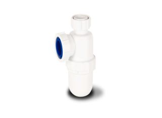 WP46 Polypipe 40mm Nuflo Bottle Trap 76mm Seal White