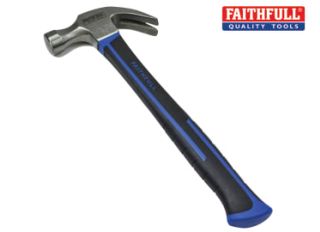 Faithfull 20oz Claw Hammer Fibreglass Handle