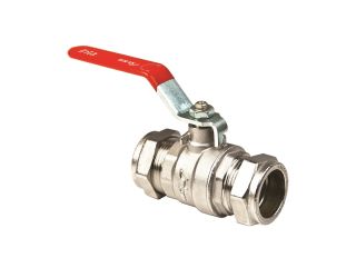 Inta Lever Ball Valve Red Handle Water 15mm