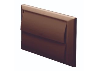 Domus 100mm Wall Outlet with Gravity Flaps Brown