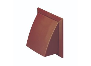 Domus 100mm Wall Outlet with Cowl & Damper Brown