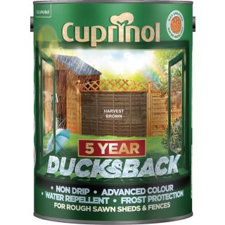 Cuprinol 5 Year Ducksback 5L Harvest Brown